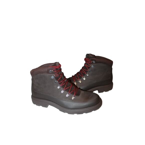 NIB‎ UGG MEN'S WATERPROOF BILTMORE WORK CASUAL SUEDE SHEARLING LINED BOOTS BROWN - Picture 1 of 8